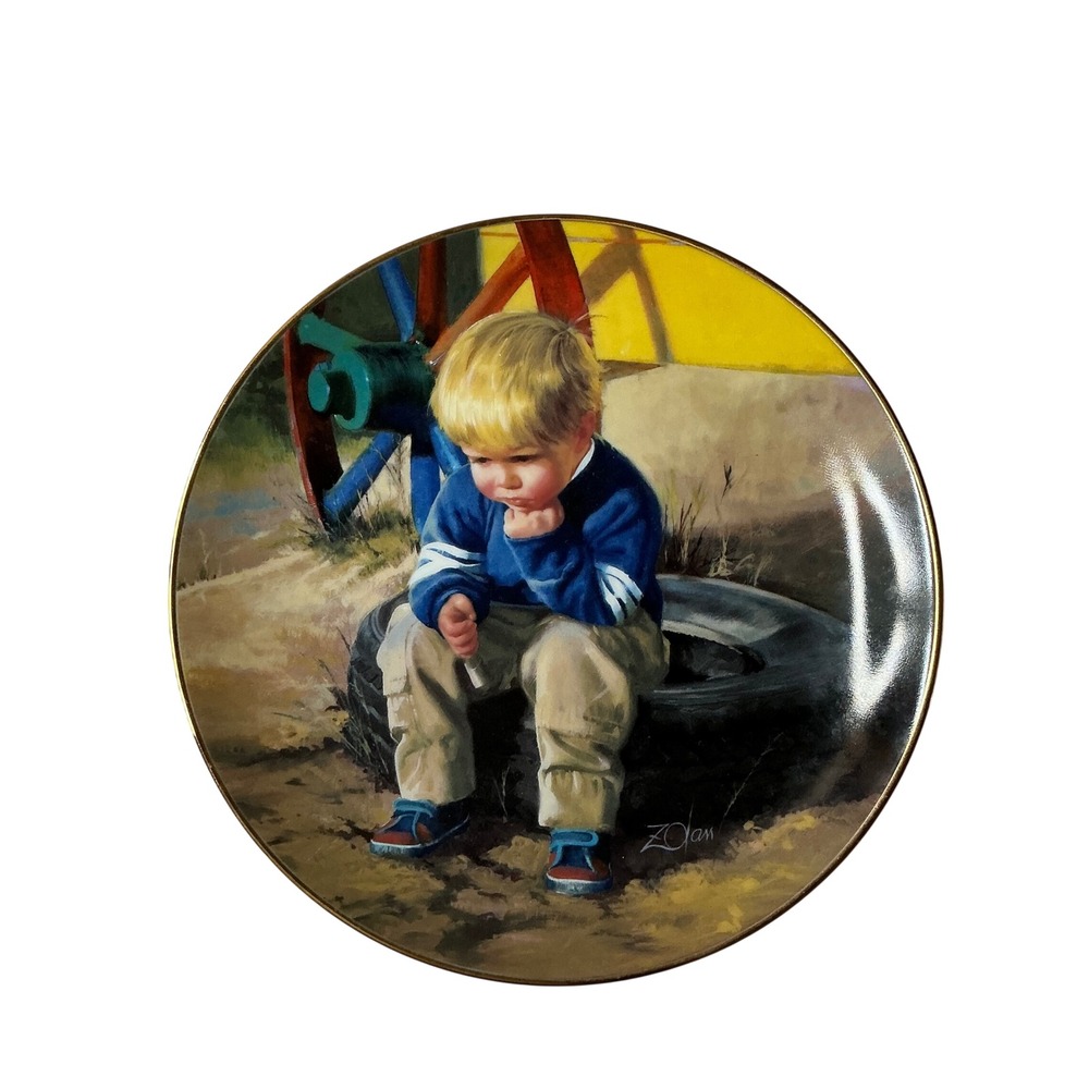 The Thinker Donald Zolan Limited Edition Collector Plate Wonders‎ of Youth